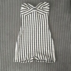 Stripped romper